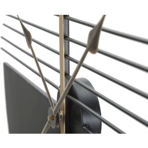 Mauro Ferretti Wanduhr Glam Stick Ø60x4,5 cm schwarz gold