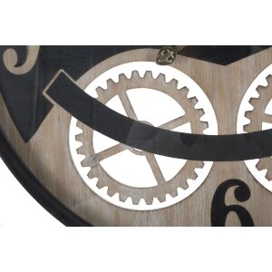 Mauro Ferretti Wanduhr XXX Ø67x6,5 cm schwarz braun