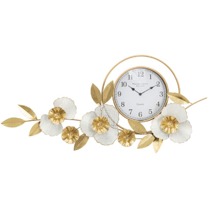 Настенные часы Mauro Ferretti поток 92,5x8x45,5 см золото белый