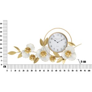 Настенные часы Mauro Ferretti поток 92,5x8x45,5 см золото белый