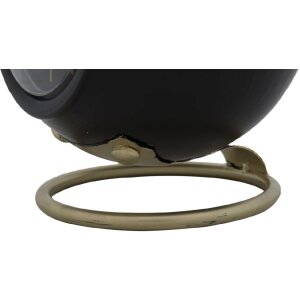Mauro Ferretti Tischuhr Ball 16x13x19 cm schwarz gold