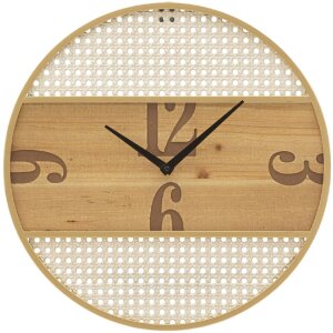 Mauro Ferretti Wanduhr Fuji Ø 50x3,5 cm naturfarben