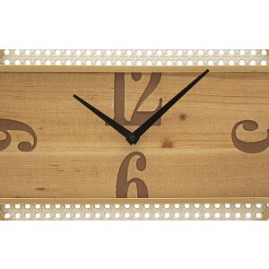 Mauro Ferretti Wanduhr Fuji Ø 50x3,5 cm naturfarben