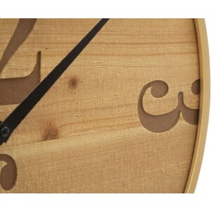 Mauro Ferretti Wanduhr Fuji Ø 50x3,5 cm naturfarben