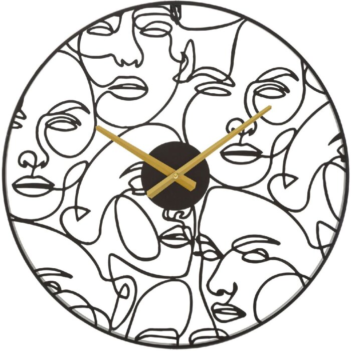 Настенные часы Mauro Ferretti с циферблатами Ø 50x3,5 см черные