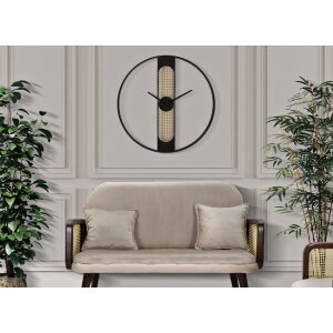 Mauro Ferretti Настенные часы Ribby Ø60x5 см черно-кремовые