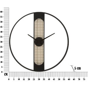 Mauro Ferretti Настенные часы Ribby Ø60x5 см черно-кремовые