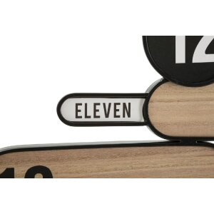 Mauro Ferretti Wanduhr Richtung 60x5x60 cm braun schwarz