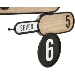 Mauro Ferretti Wanduhr Richtung 60x5x60 cm braun schwarz