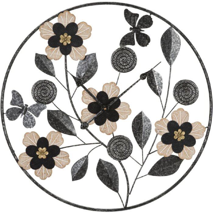 Mauro Ferretti Настенные часы Divaker Ø 67x5,5 см коричневый черный