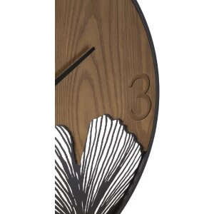 Mauro Ferretti Wanduhr Super Holzblatt Ø 60x2 cm...