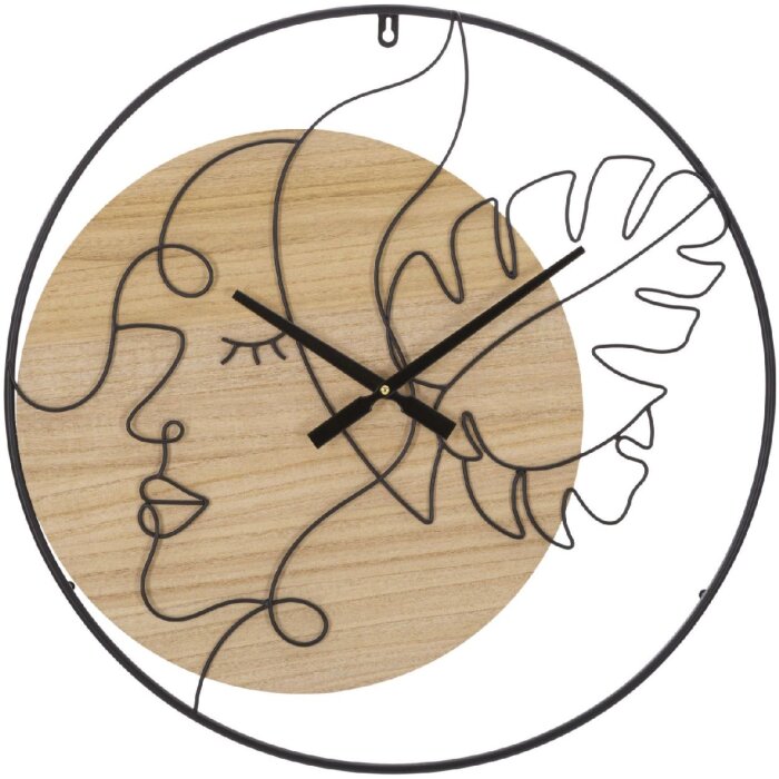 Mauro Ferretti Настенные часы Elegant Ø 60x2 см коричневый черный