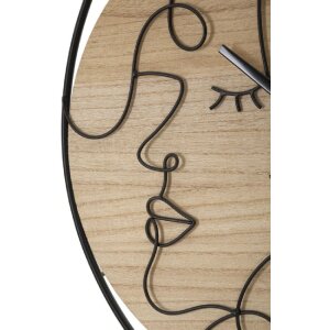 Mauro Ferretti Настенные часы Elegant Ø 60x2 см коричневый черный