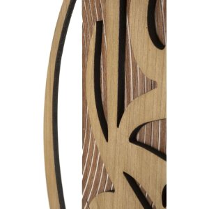 Mauro Ferretti Wanduhr Wolly 70x4,4x93 cm natur