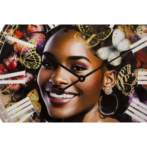 Mauro Ferretti Wanduhr Kourt Ø 60x4,5 cm mehrfarbig