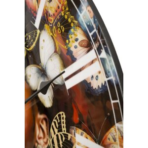 Mauro Ferretti Wanduhr Kourt Ø 60x4,5 cm mehrfarbig