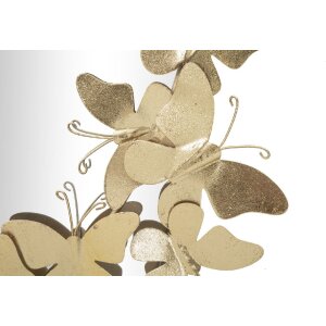 Mauro Ferretti настенное зеркало овальное Бабочка 59x3x89,5 см золото