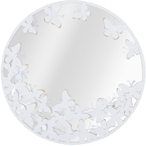 Mauro Ferretti Wandspiegel Weißer Schmetterling...