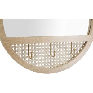 Mauro Ferretti Wandspiegel Fuji Ø 50x5 cm natur