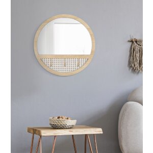 Mauro Ferretti Настенное зеркало Fuji Ø 50x5 см натуральное