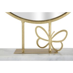 Mauro Ferretti Настольное зеркало Бабочка 30x9x39,5 см золотой мрамор