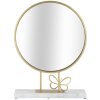 Mauro Ferretti Настольное зеркало Бабочка 30x9x39,5 см золотой мрамор