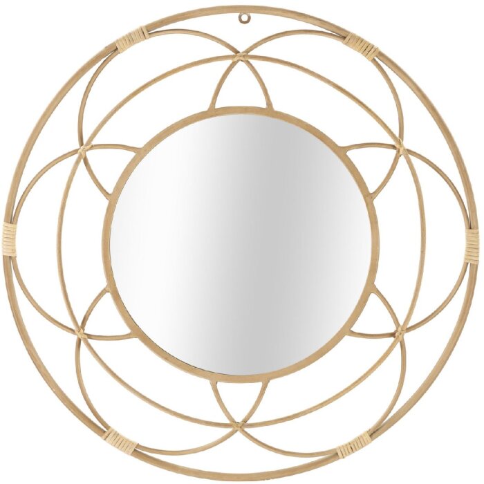 Mauro Ferretti Настенное зеркало Valencia Ø 60x3 см коричневый