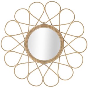 Mauro Ferretti Wandspiegel Almeria Ø 65,5x3 cm braun