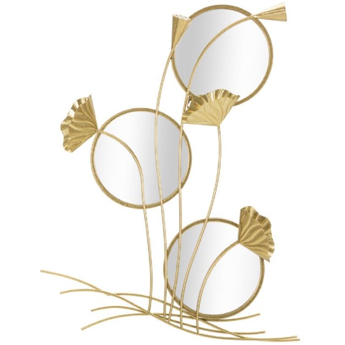 Mauro Ferretti Wandspiegel Dreifacher Durchfluss 65x8x88 cm gold