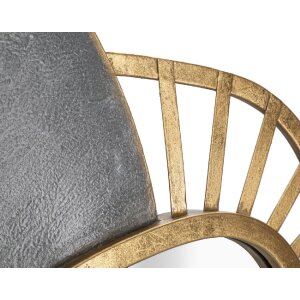 Mauro Ferretti Wandspiegel Art 55,9x5,7x90,8 cm grau gold