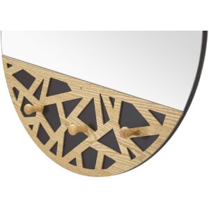 Mauro Ferretti Wandspiegel Carv 60x5,3x90 cm natur schwarz