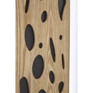 Mauro Ferretti Wandspiegel Terry 60x1x90 cm natur schwarz