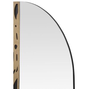 Mauro Ferretti Wandspiegel Terry 60x1x90 cm natur schwarz