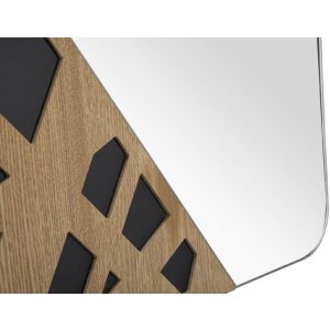 Mauro Ferretti Wandspiegel Winkel 50x1x90 cm natur schwarz