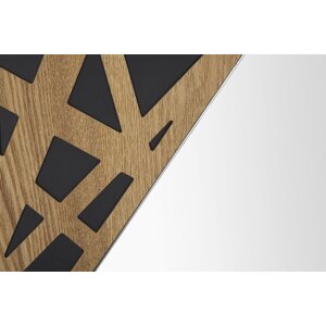 Mauro Ferretti Wandspiegel Winkel 50x1x90 cm natur schwarz