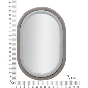 Mauro Ferretti Wandspiegel Antonius 60x4x90 cm grau