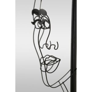 Mauro Ferretti Wandspiegel Eleanor 64,8x3,8x85 cm schwarz