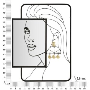 Mauro Ferretti Wandspiegel Eleanor 64,8x3,8x85 cm schwarz