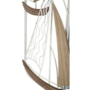 Mauro Ferretti Настенное зеркало Adriatic 60x4.4x60 см бело-коричневое