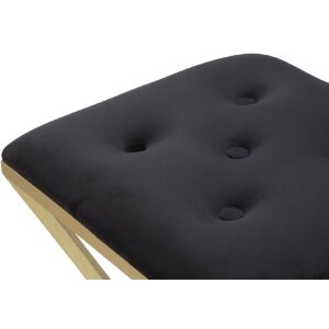 Mauro Ferretti Barhocker Piramid 40x40x75 cm schwarz gold