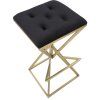 Mauro Ferretti Barhocker Piramid 40x40x75 cm schwarz gold