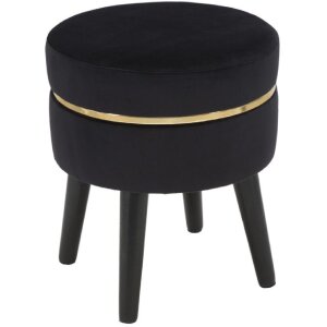 Табурет Mauro Ferretti Paris Ø 35x40,5 см черное...