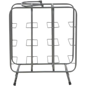 Mauro Ferretti Flaschenregal Quadratisch 9 Plätze 40x23x47,5 cm dunkelgrau