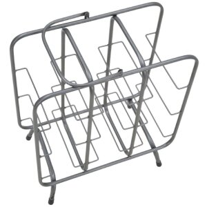 Mauro Ferretti Flaschenregal Quadratisch 9 Plätze 40x23x47,5 cm dunkelgrau