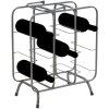 Mauro Ferretti Flaschenregal Quadratisch 9 Plätze 40x23x47,5 cm dunkelgrau
