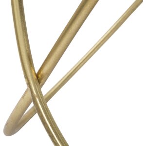 Mauro Ferretti Beistelltisch Ring Ø 60x45 cm schwarz gold