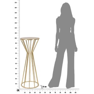 Mauro Ferretti Приставной столик Stick Glam Ø 38x100 см золото