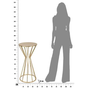 Mauro Ferretti Приставной столик Stick Glam Ø 38x80 см золото