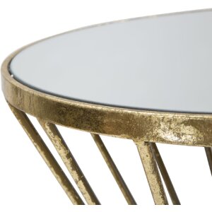 Mauro Ferretti Приставной столик Hypnos Ø 35x70 см золото