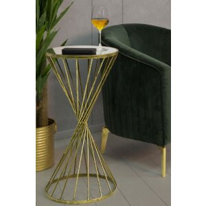 Mauro Ferretti Приставной столик Hypnos Ø 35x70 см золото